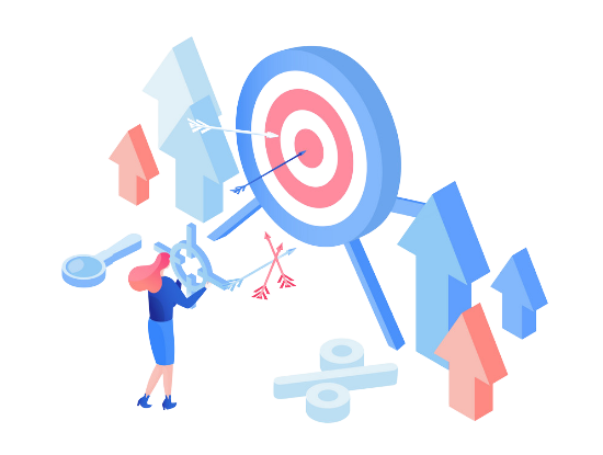 Illustration atteindre les objectifs 